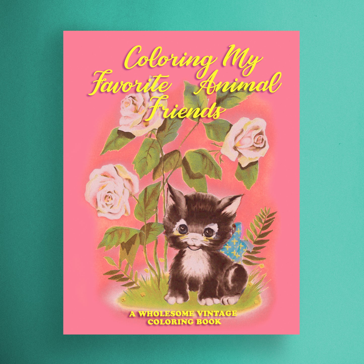 Coloring My favorite Animal Friends: A Wholesome Vintage Coloring Book