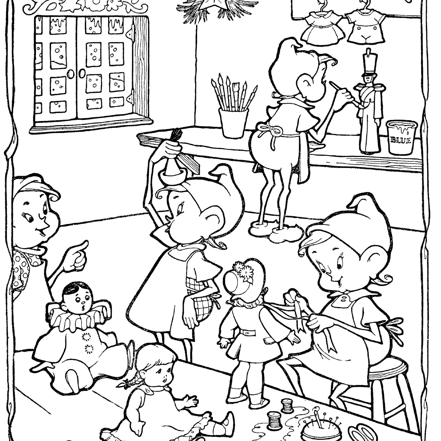 The Merry Christmas Santa Claus Coloring Book