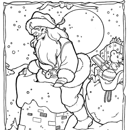 The Merry Christmas Santa Claus Coloring Book