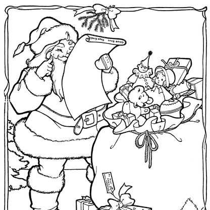 The Merry Christmas Santa Claus Coloring Book