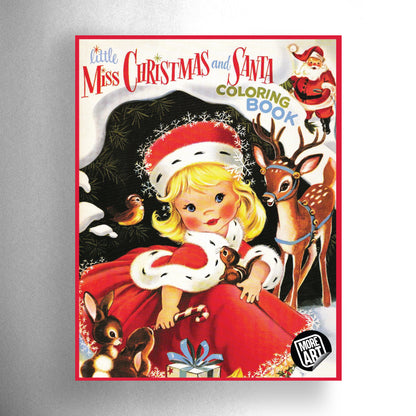 Little Miss Christmas and Santa Coloring Book