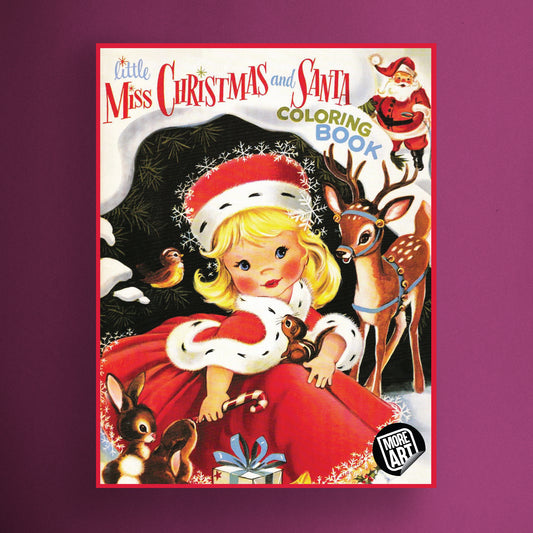 Little Miss Christmas and Santa Coloring Book