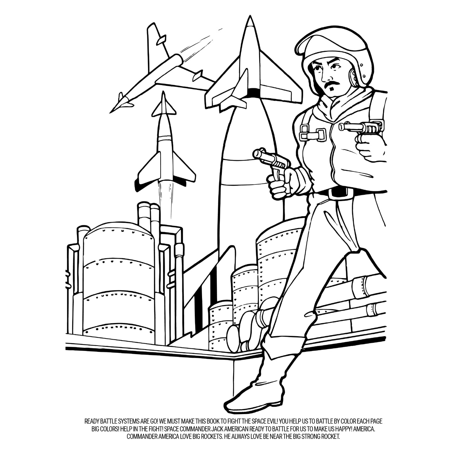 Super Fun Good Time! Space Coloring Book For America (スーパースペースの塗り絵)