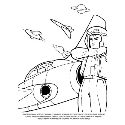 Super Fun Good Time! Space Coloring Book For America (スーパースペースの塗り絵)