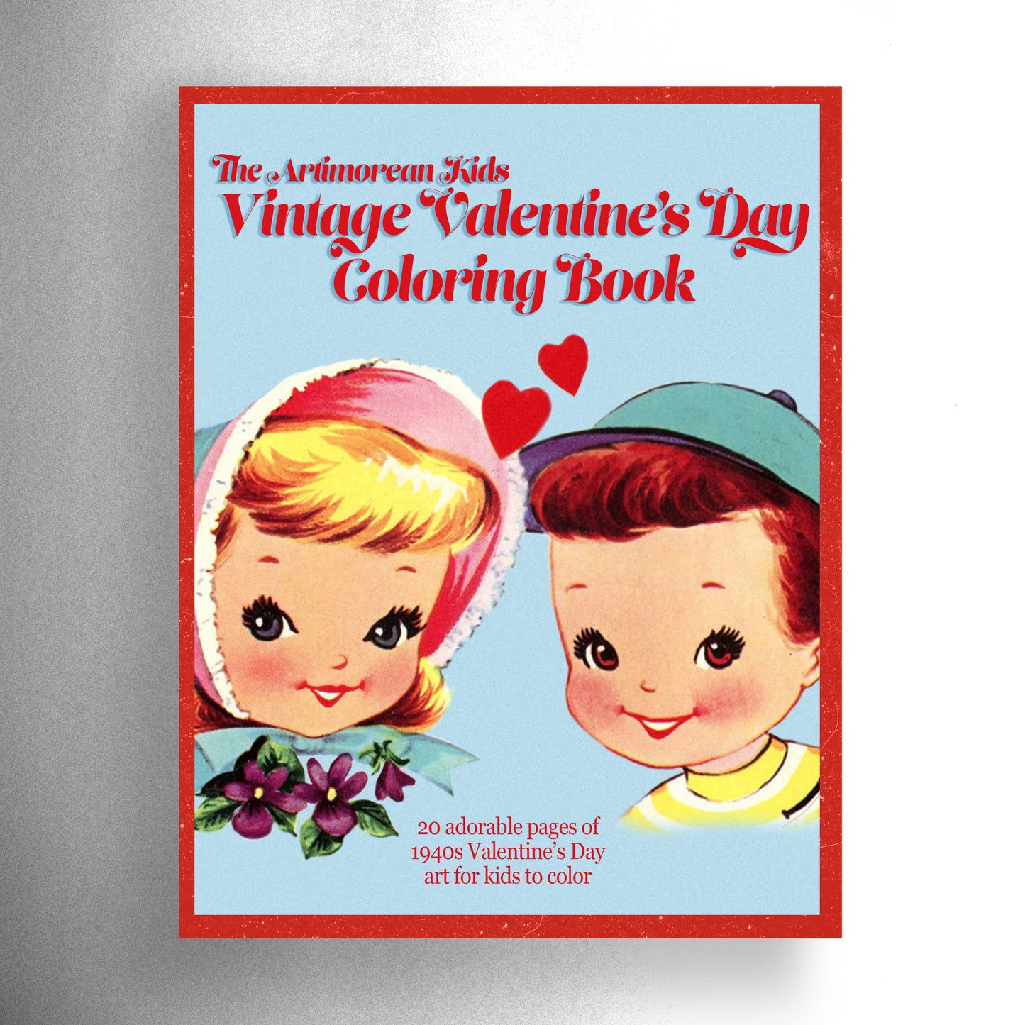 The Artimorean Kids Vintage Valentine's Day Coloring Book