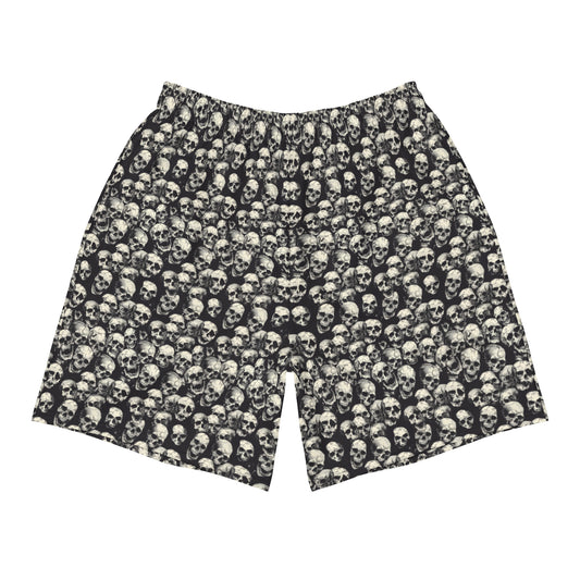 Screamin' Skull Print Shorts